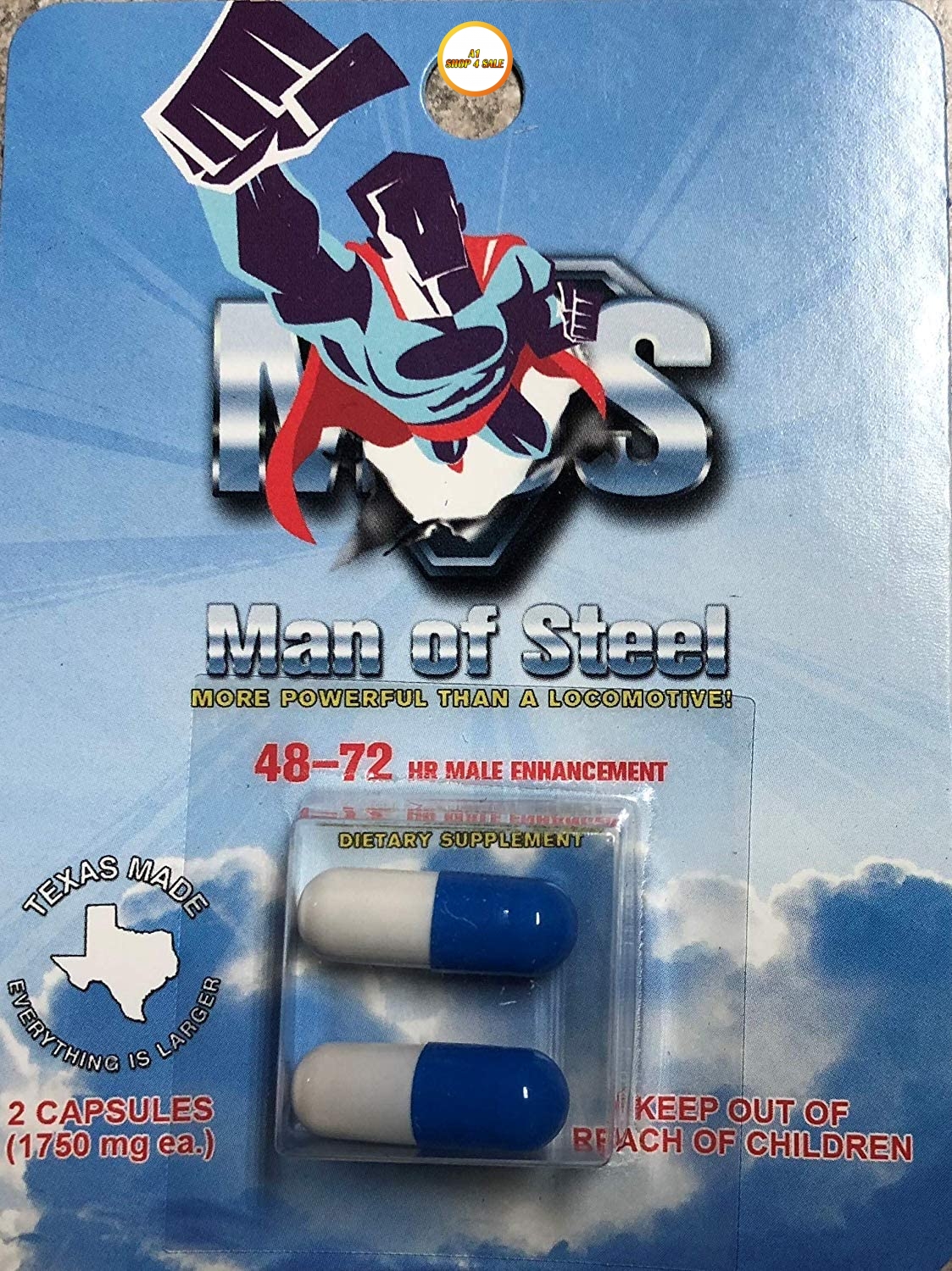 Man Of Steel ME-72 20 Pill Pack