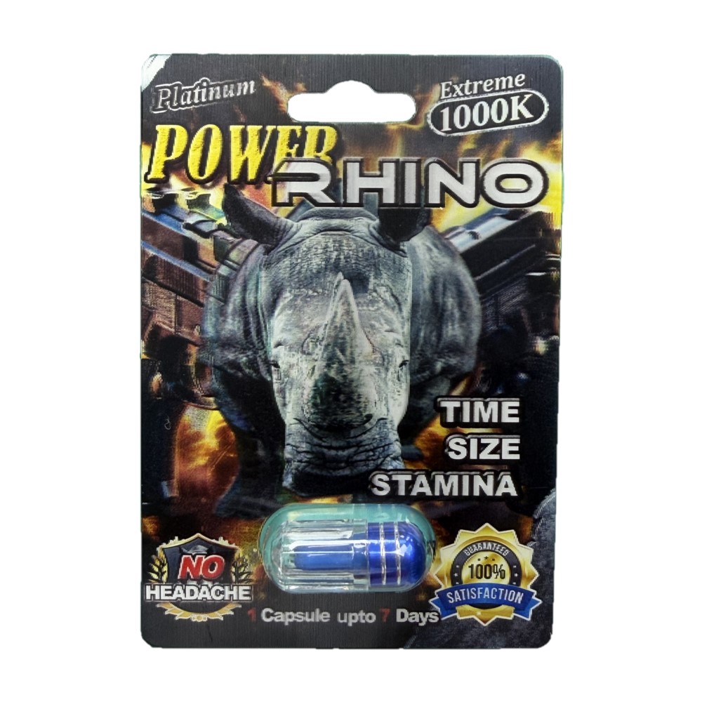 Power Rhino 1000K 5 Pill Pack