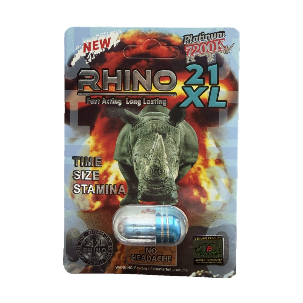 Rhino 21 XL 7200K 5 Pill Pack